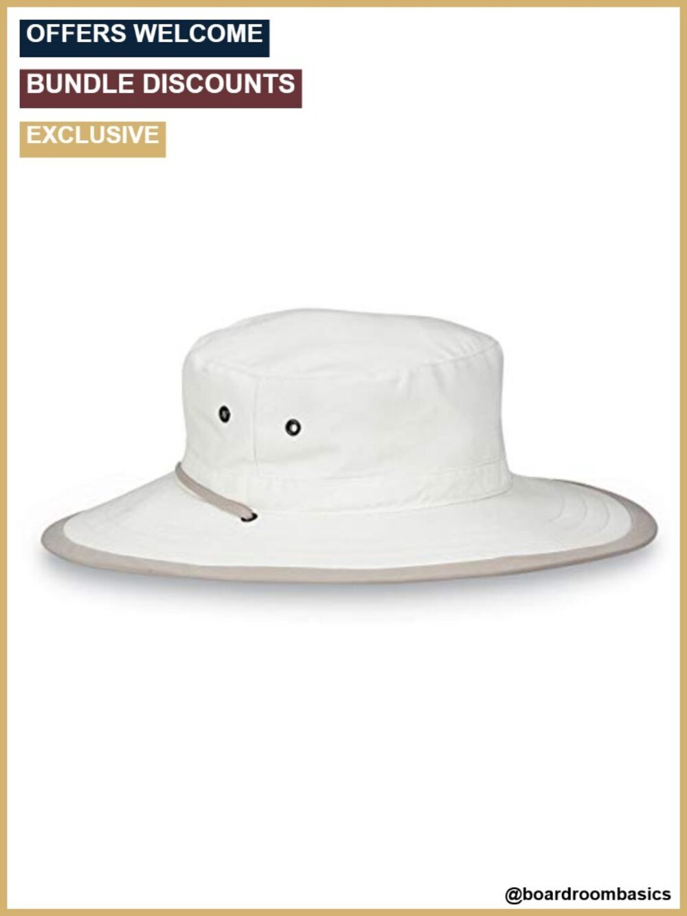 UPF 50+ Microfiber Packable Bucket Sun Hat Wide Brim Adjustable